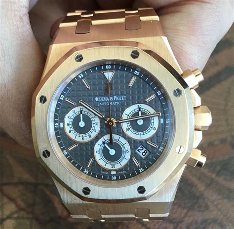 audemars piguet 39mm rose gold|Audemars Piguet rose gold chronograph.